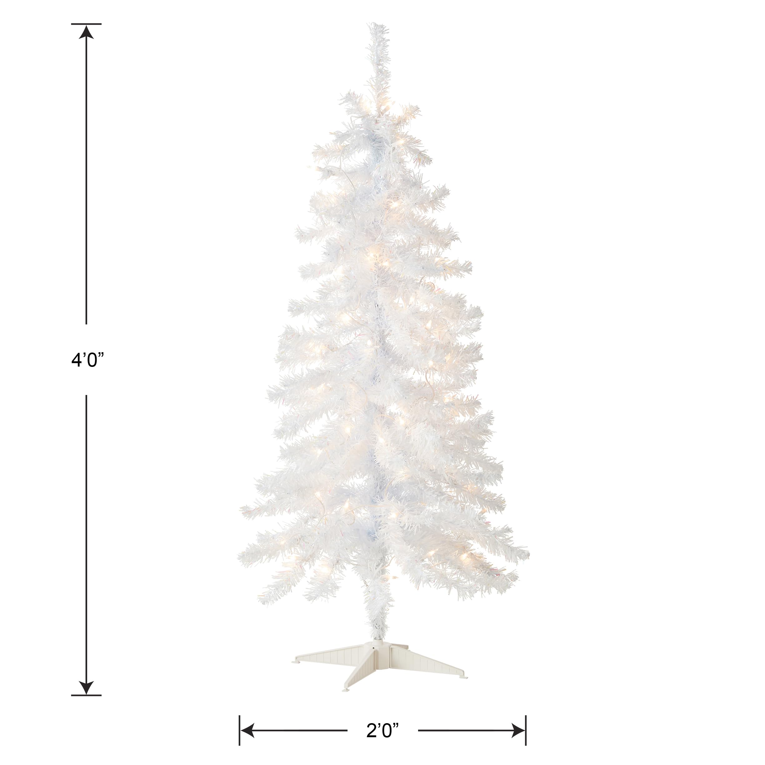Amazon.com: National Tree Company 4 ft Pre-Lit Mini Artificial
